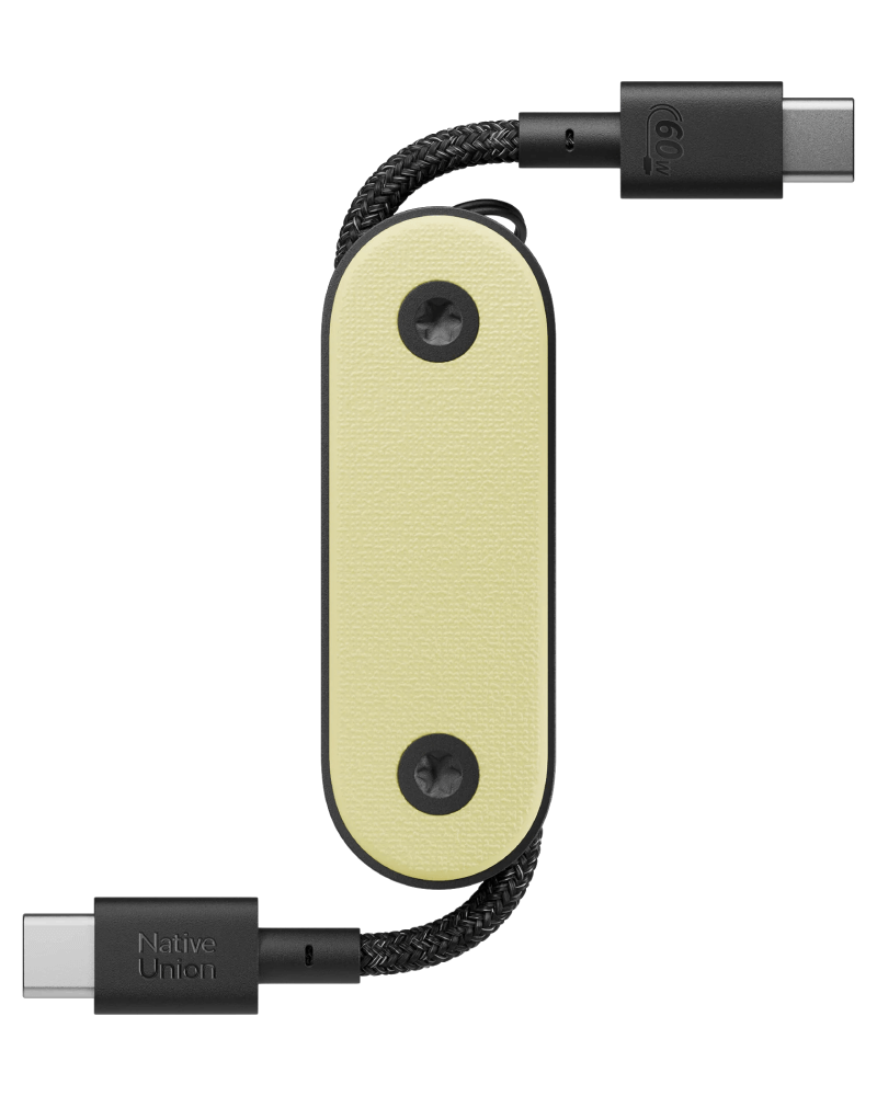 Кабель Native Union Pocket Cable USB-C to USB-C Lemon POCK-C-LMO-NP